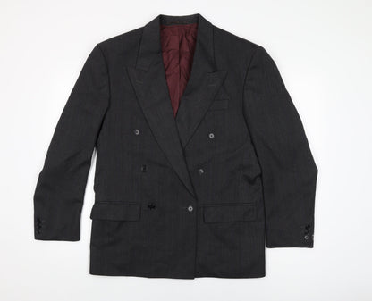 Angelo Litrico Mens Grey Polyester Jacket Suit Jacket Size 40 Regular