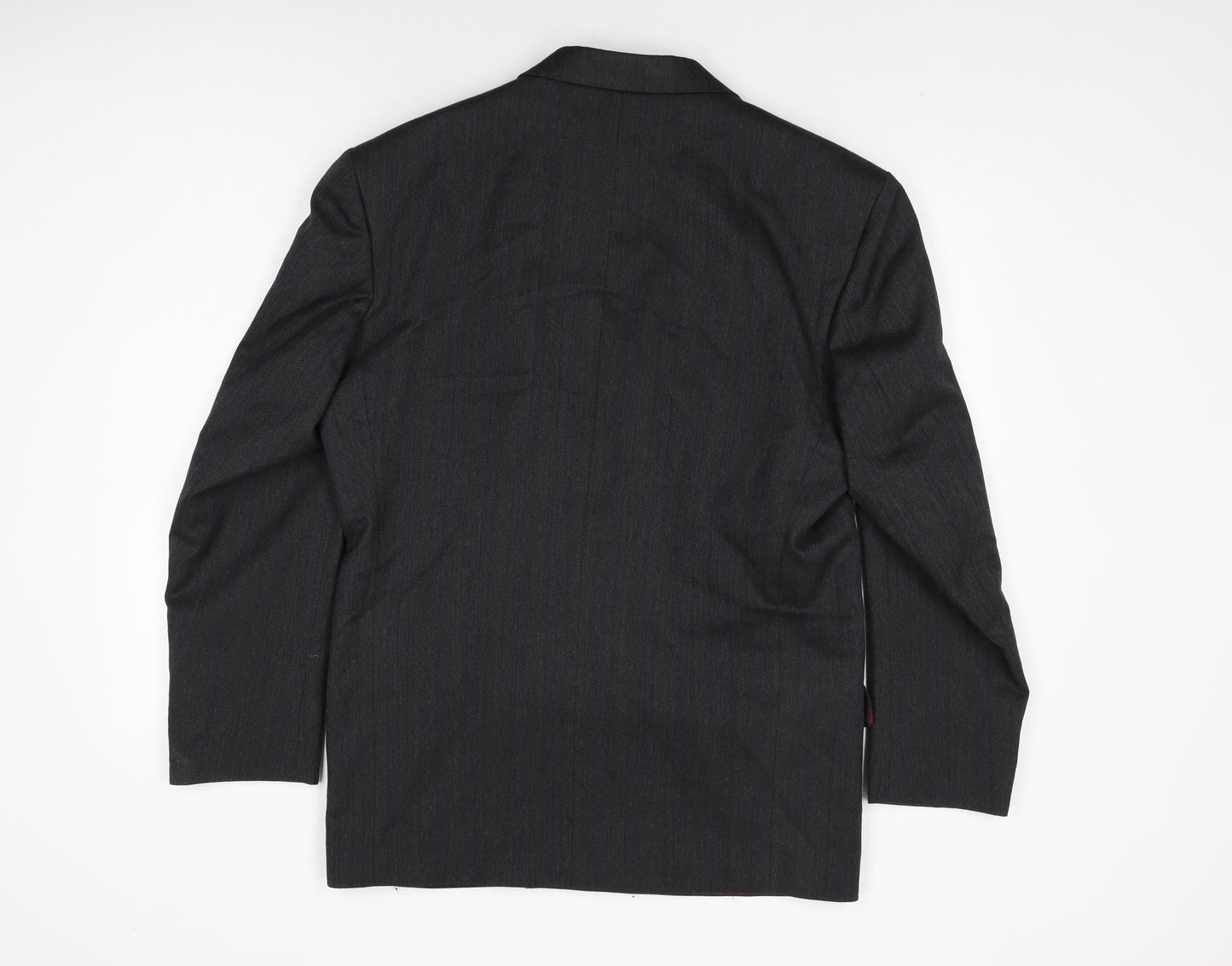 Angelo Litrico Mens Grey Polyester Jacket Suit Jacket Size 40 Regular