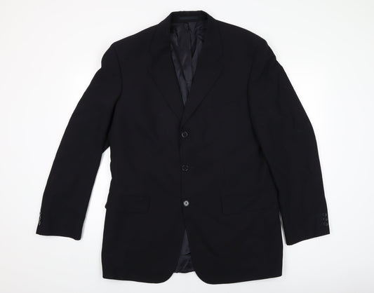 Mens UK Size 42 Scott & Taylor Regular Black Suit Jacket