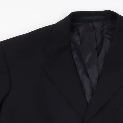Mens UK Size 42 Scott & Taylor Regular Black Suit Jacket
