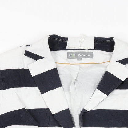 Womens UK Size 12 Marks and Spencer White Jacket