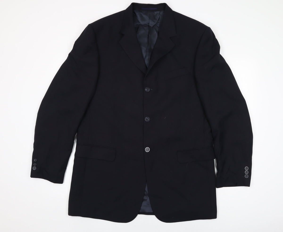 Mens UK Size 42 Tom English Regular Black Suit Jacket