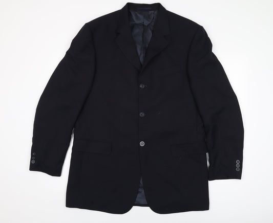 Mens UK Size 42 Tom English Regular Black Suit Jacket
