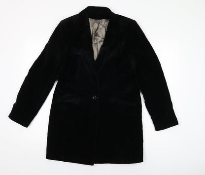 Dorothy Perkins Womens Black Jacket Coat Size 14 Button