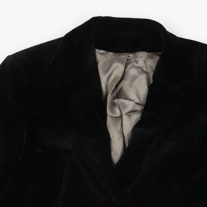 Dorothy Perkins Womens Black Jacket Coat Size 14 Button