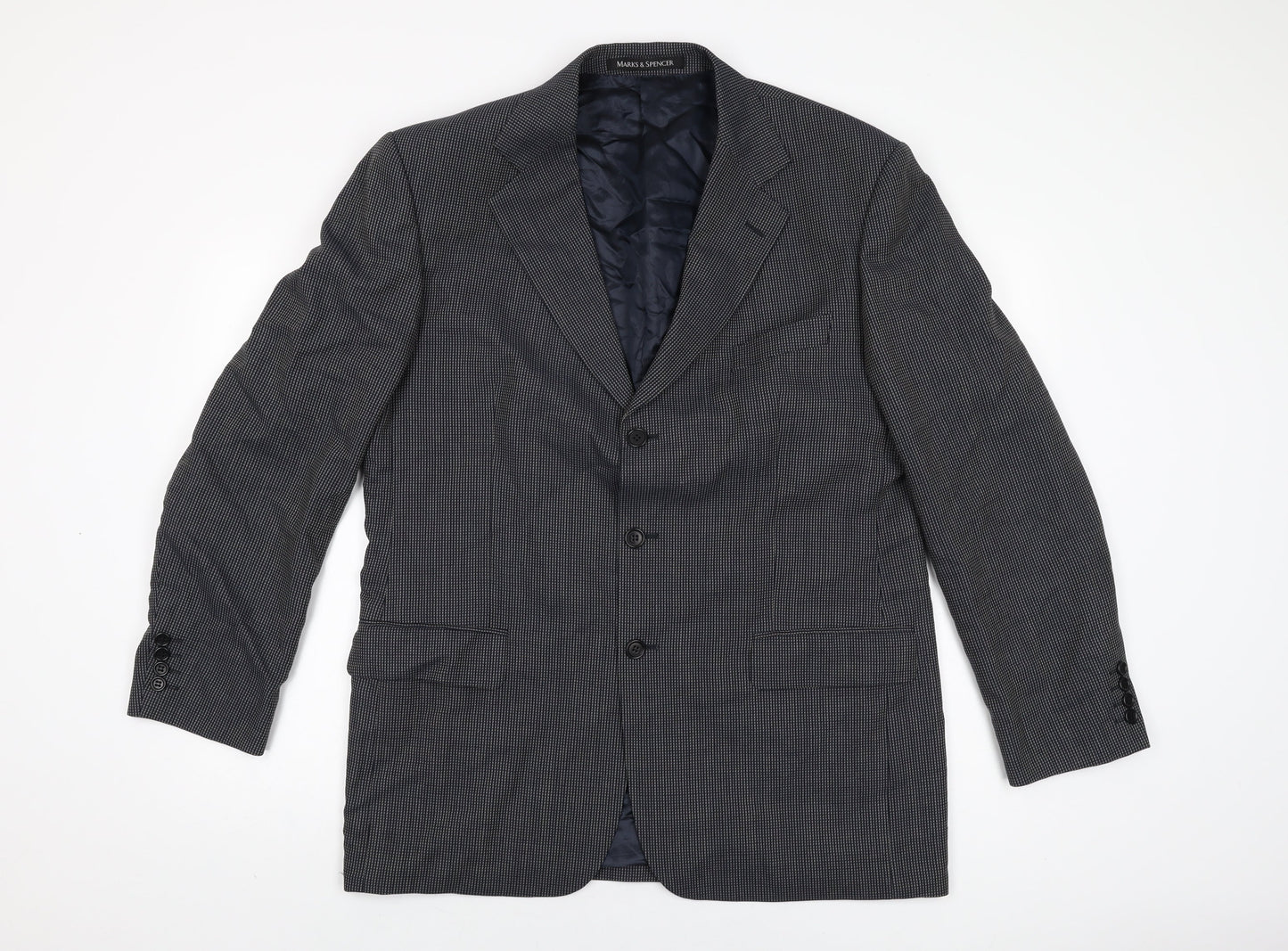 Mens UK Size 42 Marks and Spencer Regular Grey Suit Jacket