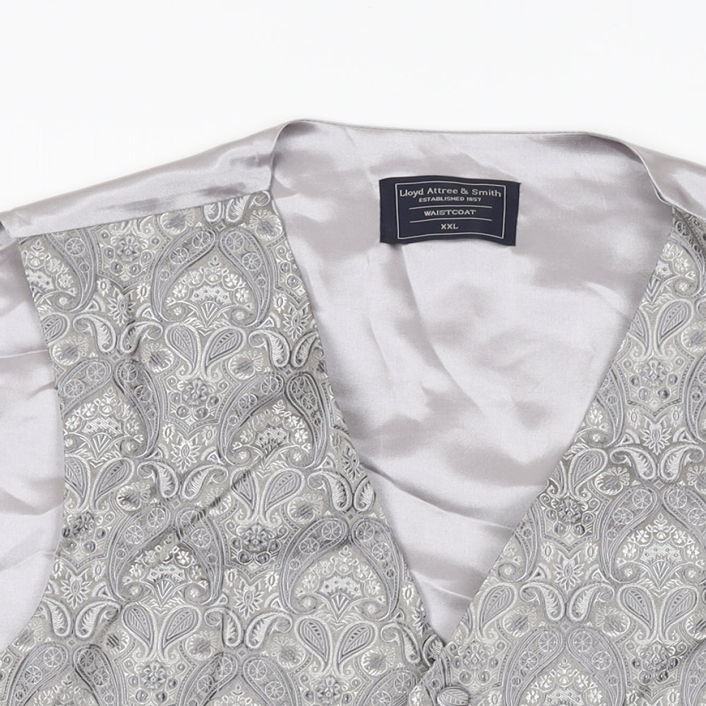 Mens UK Size 2XL Lloyd Attree & Smith Regular Silver Suit Jacket