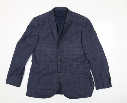 Mens UK Size 42 John Lewis Regular Blue Suit Jacket