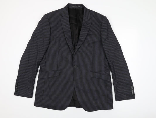 Mens UK Size 42 Marks and Spencer Regular Black Suit Jacket