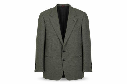 Christopher Hayes Mens Green Geometric Wool Jacket Suit Jacket Size 42 Regular