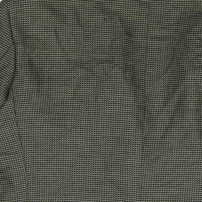 Christopher Hayes Mens Green Geometric Wool Jacket Suit Jacket Size 42 Regular