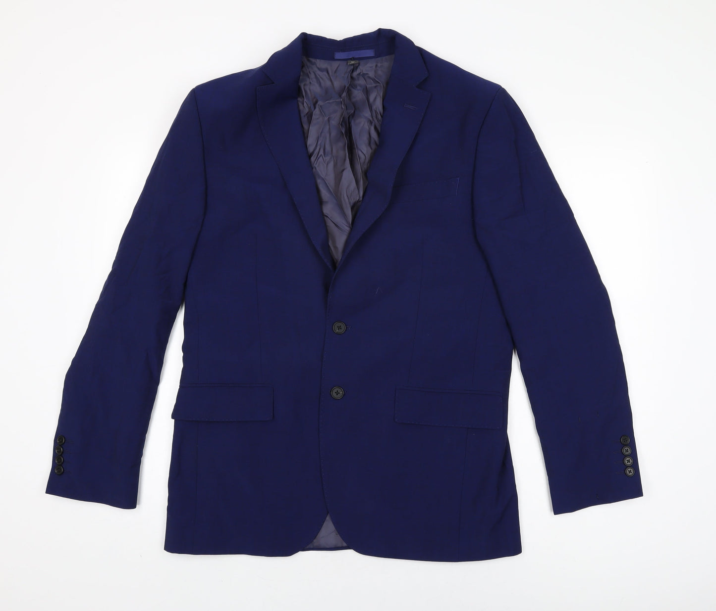 Mens UK Size 40 Marks and Spencer Regular Blue Suit Jacket