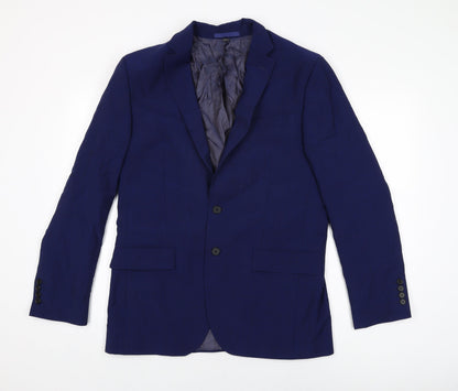 Mens UK Size 40 Marks and Spencer Regular Blue Suit Jacket