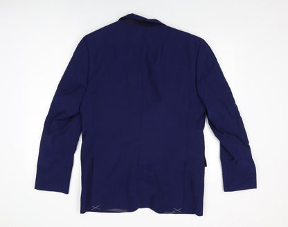 Mens UK Size 40 Marks and Spencer Regular Blue Suit Jacket