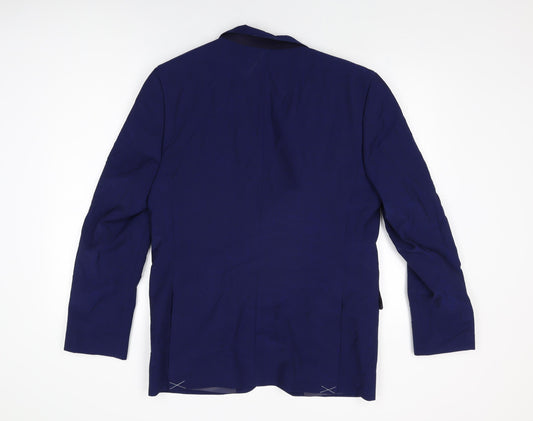 Mens UK Size 40 Marks and Spencer Regular Blue Suit Jacket