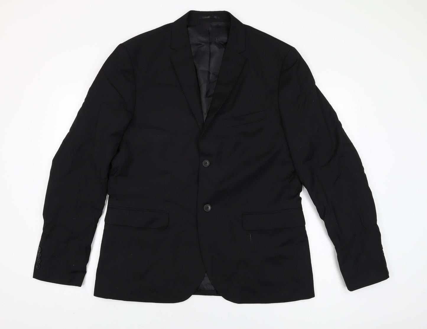 Mens UK Size 46 H&M Regular Black Suit Jacket
