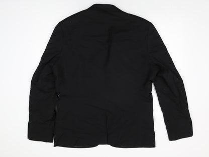 Mens UK Size 46 H&M Regular Black Suit Jacket