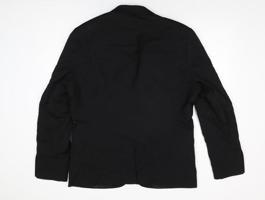 Mens UK Size 46 H&M Regular Black Suit Jacket
