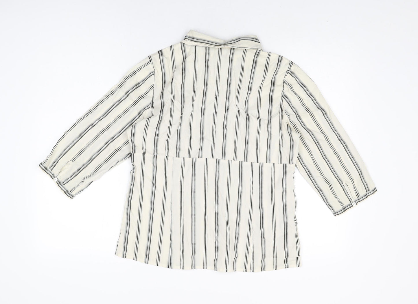 Womens UK Size 10 Intown Ivory Basic T-Shirt