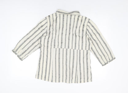 Womens UK Size 10 Intown Ivory Basic T-Shirt