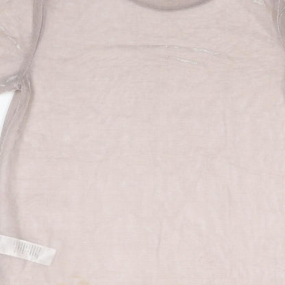 Womens UK Size 8 New Look Pink Basic T-Shirt