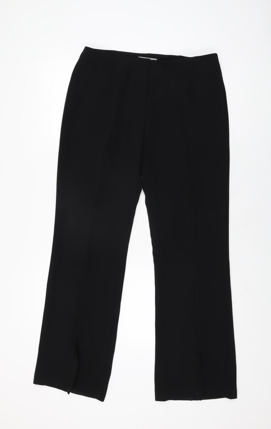 Womens UK Size 14 Marks and Spencer Regular Fit  Black Trousers