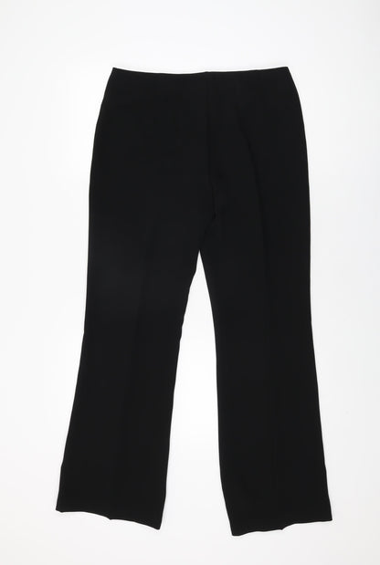 Womens UK Size 14 Marks and Spencer Regular Fit  Black Trousers