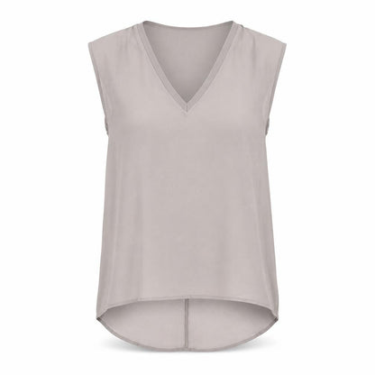 Womens UK Size XS Zara Beige Basic Blouse