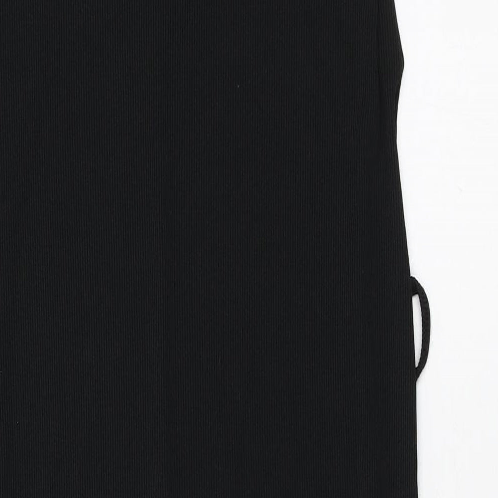 Missguided Womens Black Polyester Shift Size 10 Round Neck Pullover