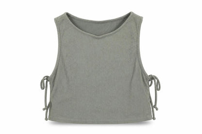 Womens UK Size 14 ASOS Green Cropped T-Shirt