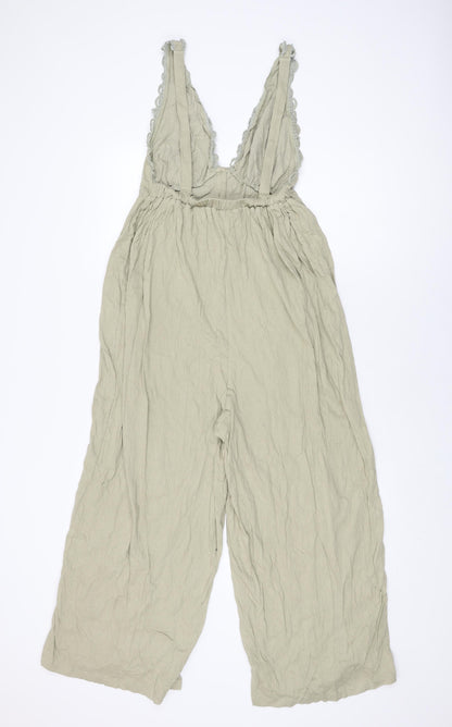 Womens UK Size 8 ASOS One-Piece Green Jumpsuit