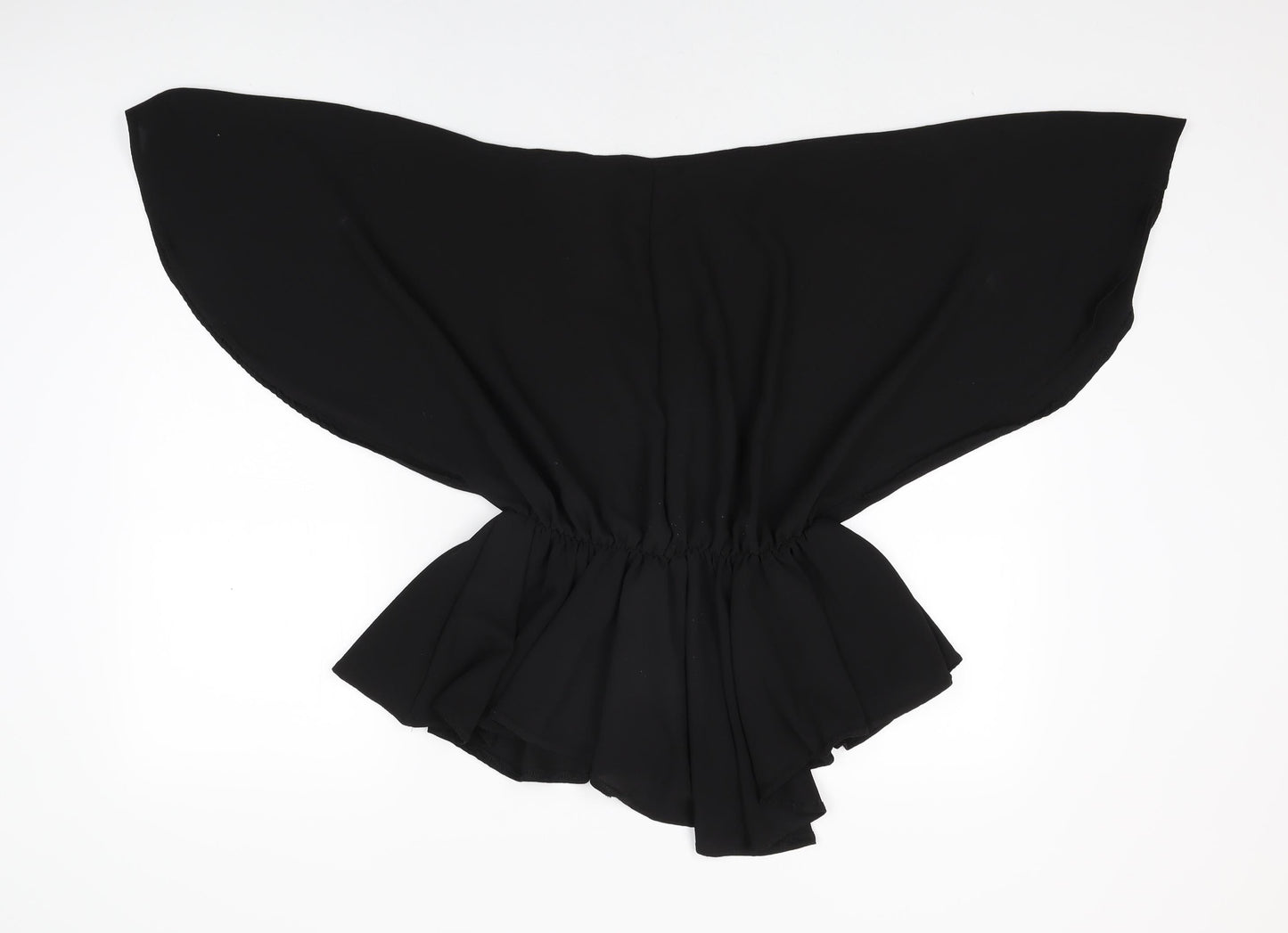 Womens UK Size 8 PRETTYLITTLETHING Black Basic Blouse