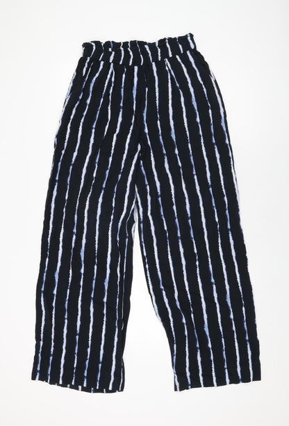Womens UK Size 8 H&M Regular Fit  Black Trousers