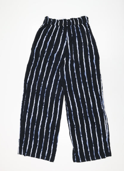 Womens UK Size 8 H&M Regular Fit  Black Trousers