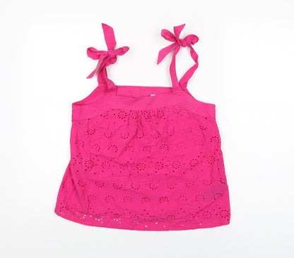 Womens UK Size 8 Dorothy Perkins Pink Basic T-Shirt