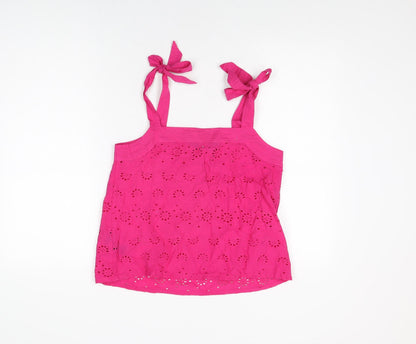 Womens UK Size 8 Dorothy Perkins Pink Basic T-Shirt