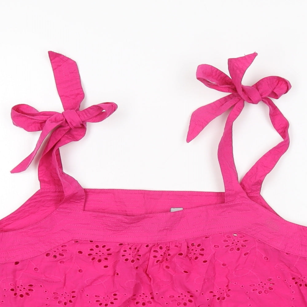 Womens UK Size 8 Dorothy Perkins Pink Basic T-Shirt