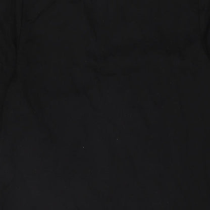 River Island Womens Black Viscose Shift Size 12 V-Neck Pullover