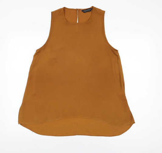 Womens UK Size 14 Dorothy Perkins Brown Basic T-Shirt