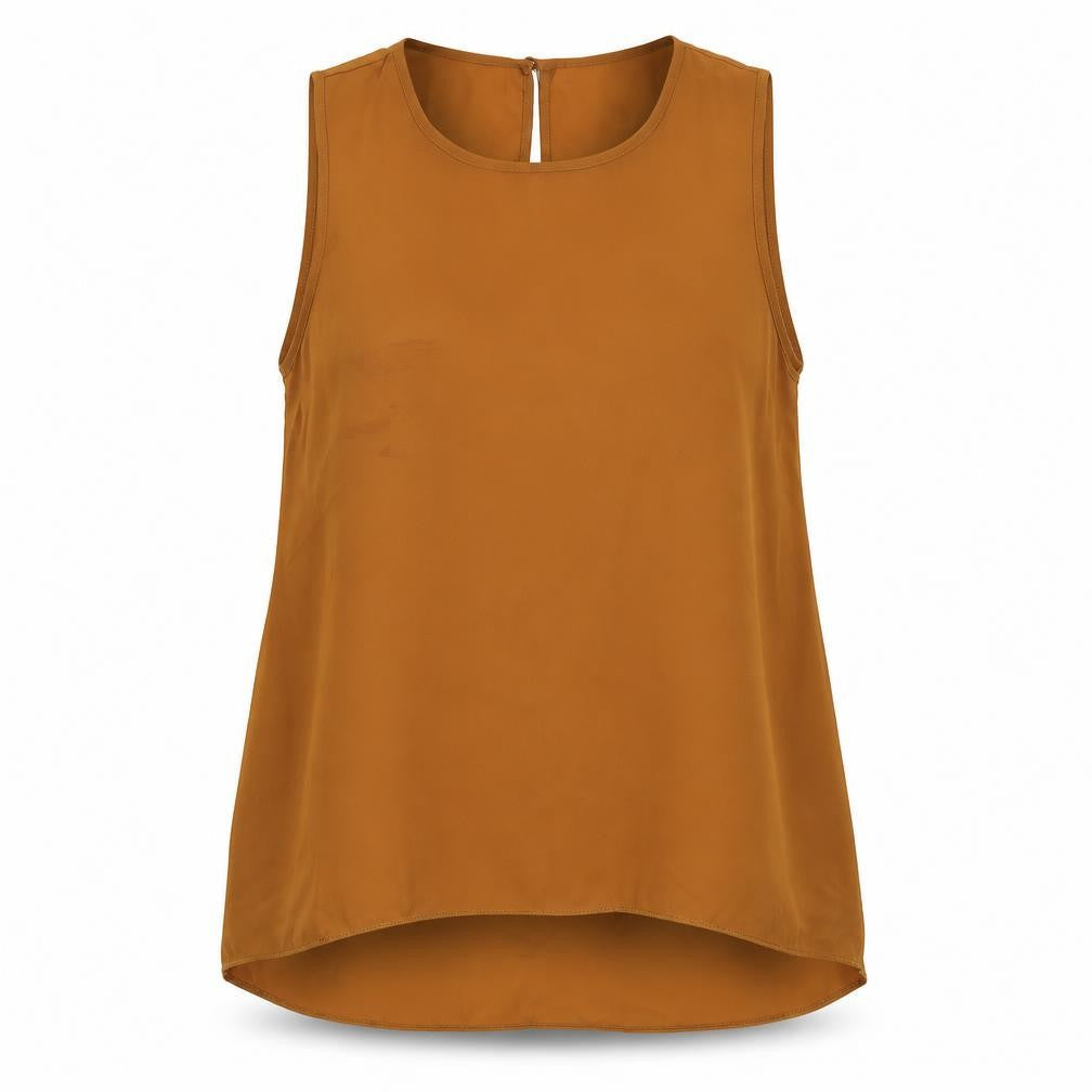 Womens UK Size 14 Dorothy Perkins Brown Basic T-Shirt