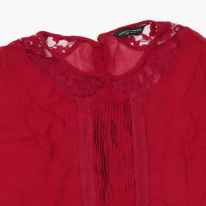 Womens UK Size 10 Dorothy Perkins Pink Basic T-Shirt