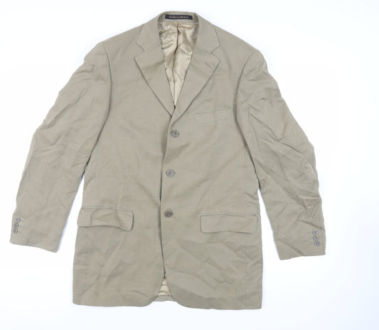 Mens UK Size 38 St Michael Regular Beige Suit Jacket