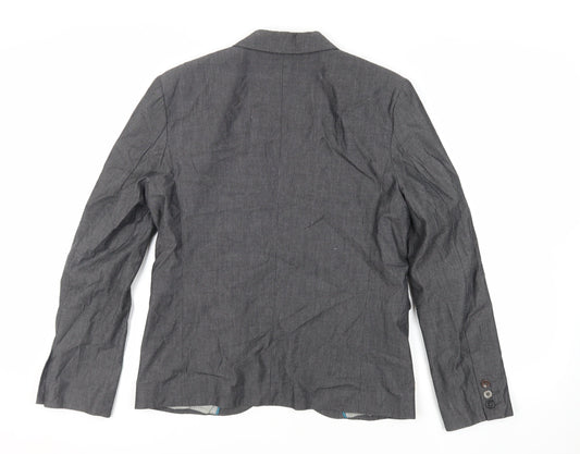 Mens UK Size M River Island Grey Jacket