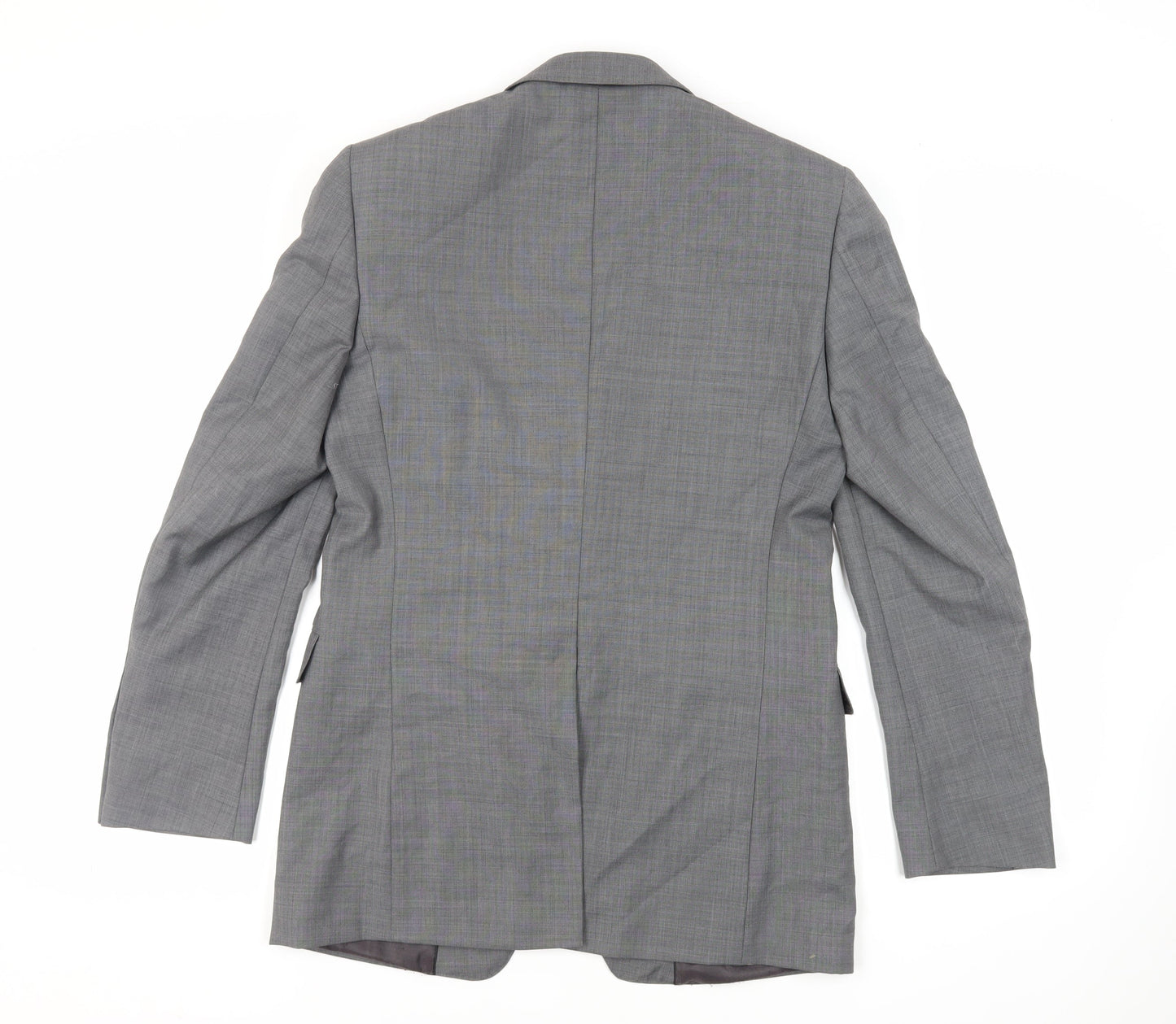 Autograph Mens Grey Polyester Jacket Suit Jacket Size 38 Regular