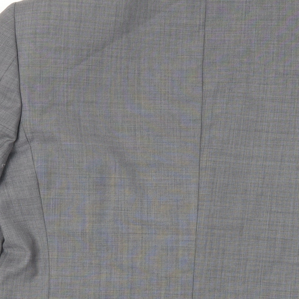 Autograph Mens Grey Polyester Jacket Suit Jacket Size 38 Regular