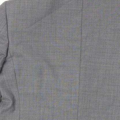 Autograph Mens Grey Polyester Jacket Suit Jacket Size 38 Regular