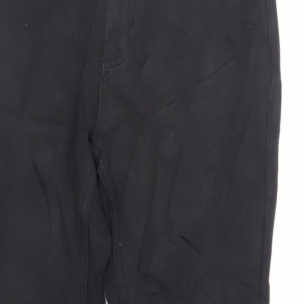 Zara Womens Black Cotton Skinny Jeans Size 12 L27 in Regular Zip