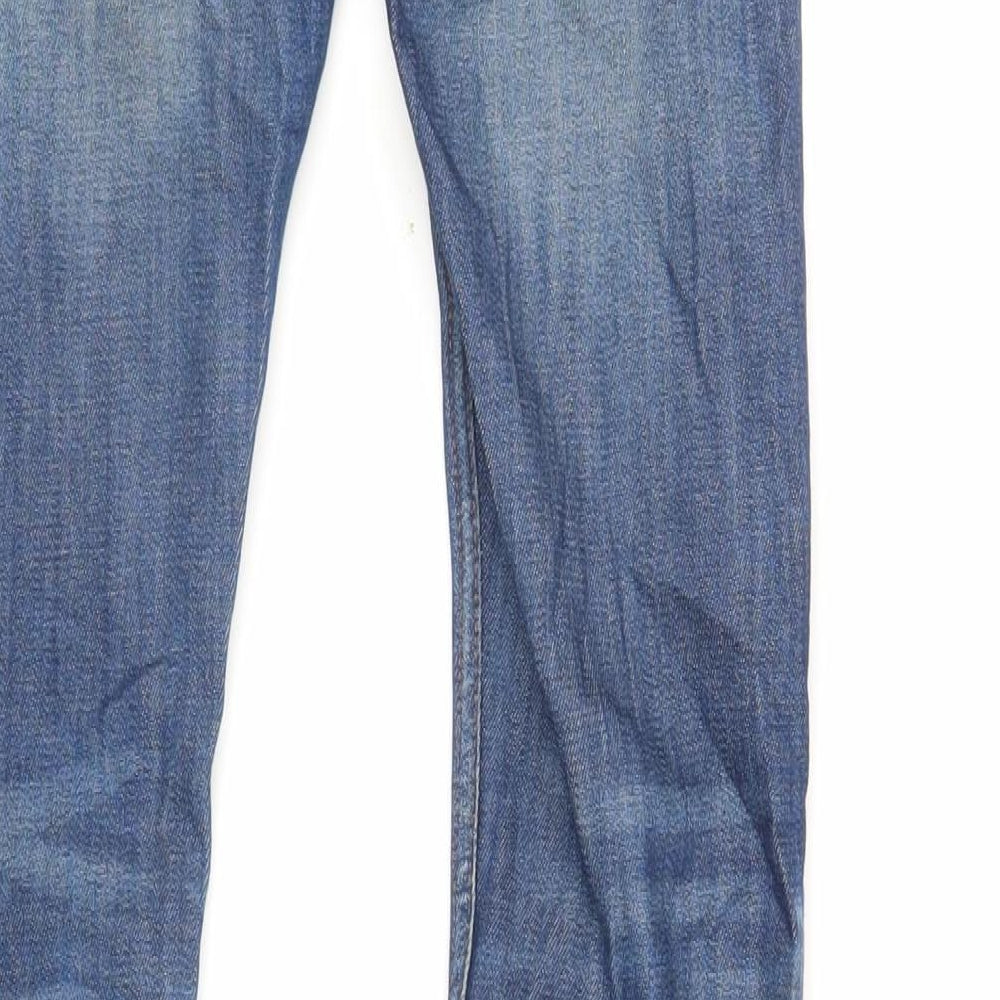 Mens UK Size 28 in Topman Regular Fit Skinny Blue Jeans