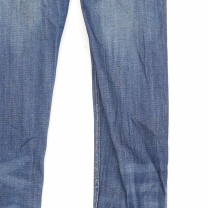 Mens UK Size 28 in Topman Regular Fit Skinny Blue Jeans