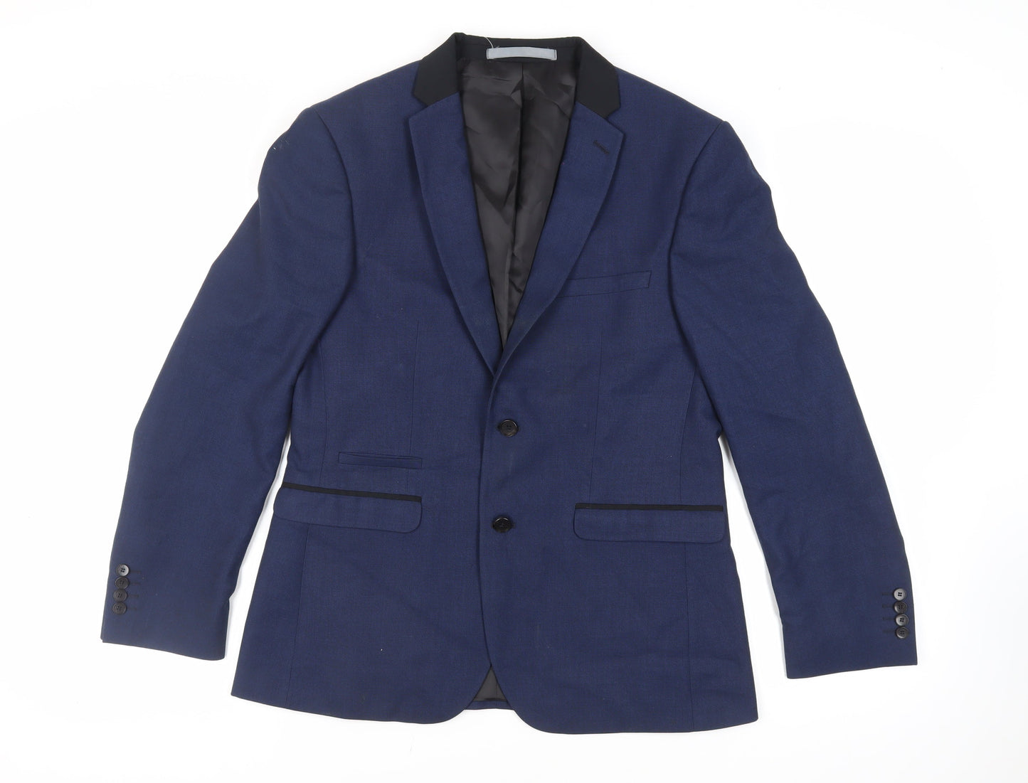 Mens UK Size 40 Burton Regular Blue Suit Jacket